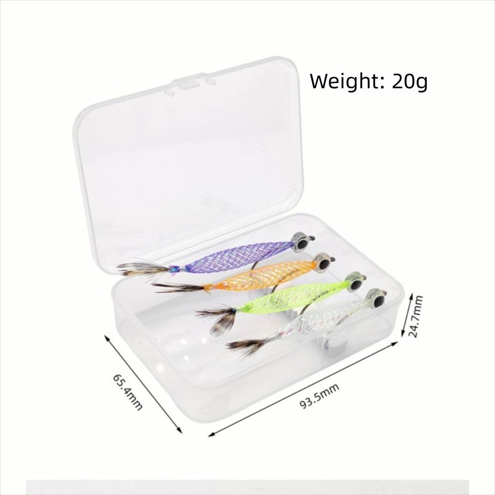 4pcs Insect Mylar Minnow Flies Fast Sinking Artificial Lifelike Lures  Lifelike