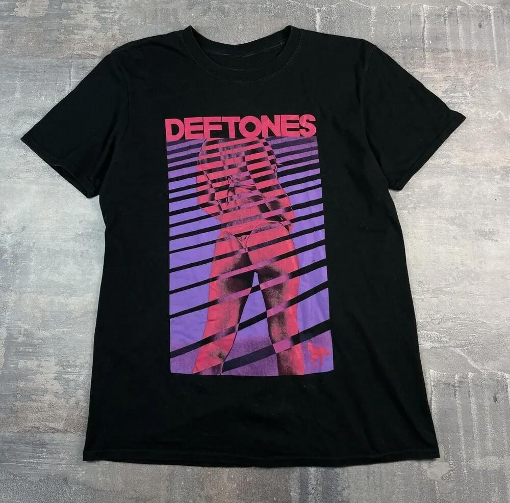 Vintage Deftones Girl  Blinds T-Shirt, Unisex Black Cotton T-shirt, Size S-5XL Unisex T-Shirt XXL