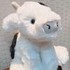 Animation Cow Plush Toys Fluffy Very Plush Cuddly Anime Plushie Stuffed Accompany Sleeping Doll Room Decoration Birthday Gifts
