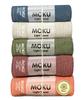 Kontex MOKU Face Imabari 33 X Made In Japan Mandarin Taisho Romantic Towels, 5-Piece Set, Towels, 100cm, (Turquoise Blue, Almond, Green, Maroon, -