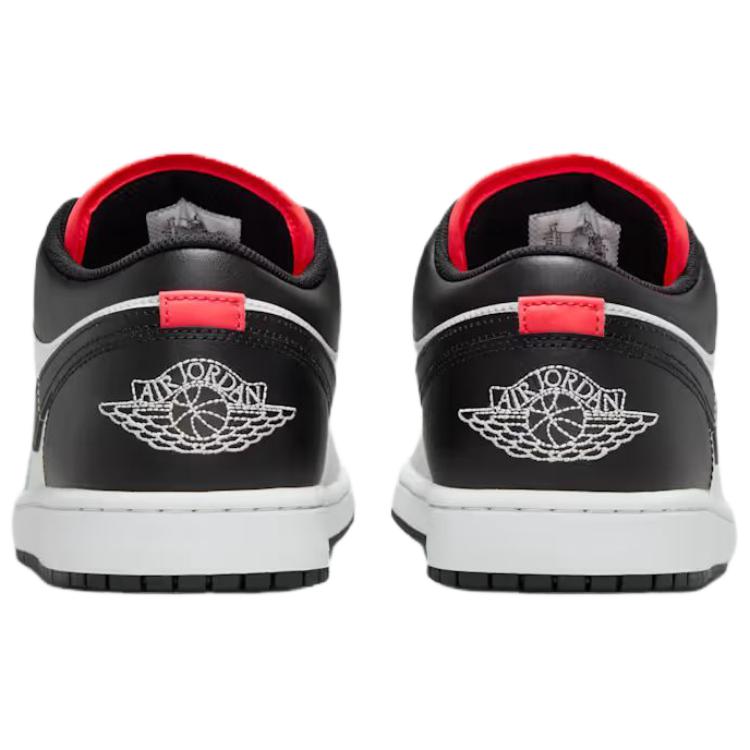 Air Jordan 1 Low Neutral Grey Summit White Pánské tenisky Infrared-23 Černé 553558-045