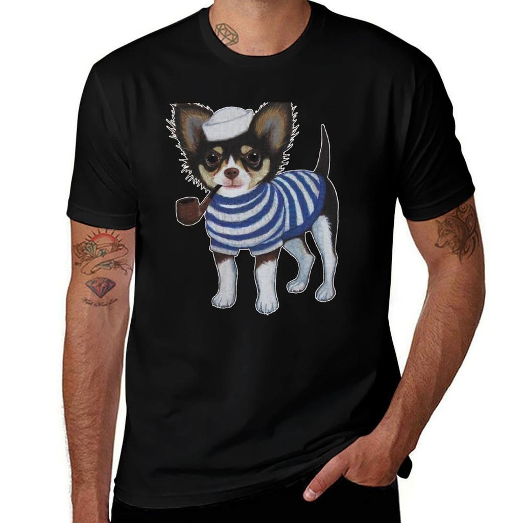 Sailor Chihuahua TShirt T Shirts For Unisex Slim Fit TShirt