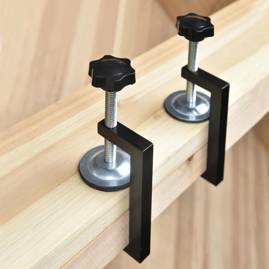 4 stk Universelle C-klemmer 10-57mm Reversert Trearbeids C-klemme Justerbar Bordklemme Vanlige Skrivebord Fikseringsverktøy