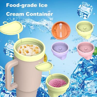 Silikon Glasskopp för 40 oz Tumbler Återanvändbar Innovativ Glasskål Premium Silikonbehållare för Spel Filmer Och Resor