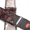 STRAPS Guitar 7cm PAISLEY Brown RightOn! Strap, Wide, 95-150cm Long, VELVET-60