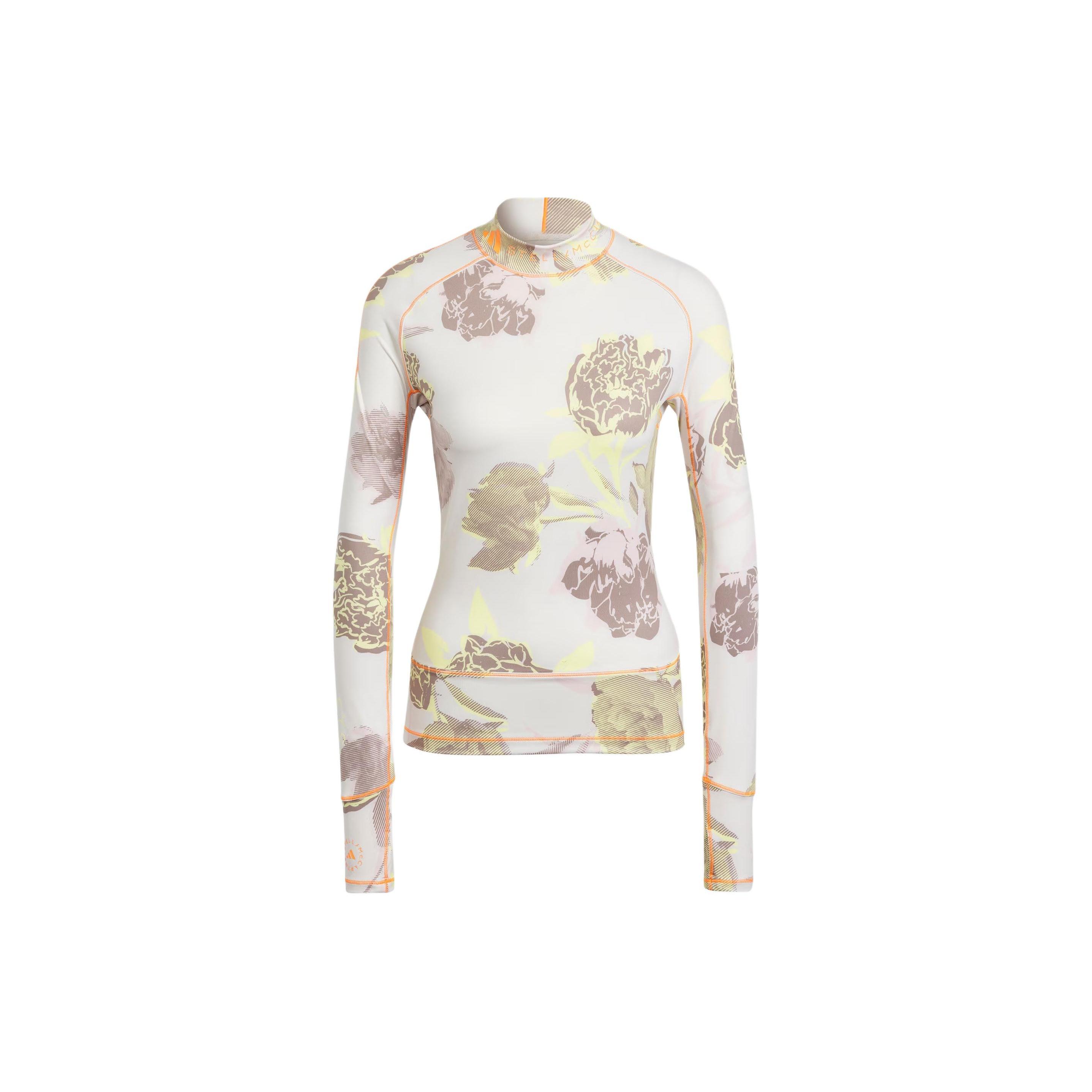 (WMNS) adidas By Stella Mccartney Cropped Long-Sleeve Top (Asia Szing) Asia Sizing  White  Women s IN3634 XS