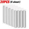 4/200PCS Clear Silicone Furniture Bumpers Strips Cupboard Door Stops Anti-collision Cabinet Fridge Adhesive Mute Buffer Pads