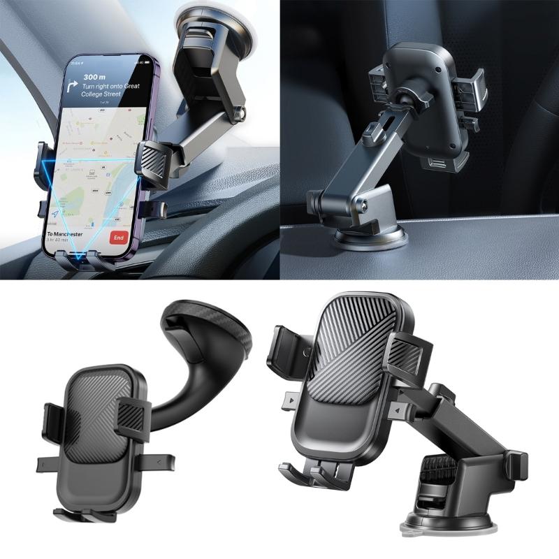 Adjustable Car Phone Holder Dashboard Windshield Phone Mount Suction Cup Stand