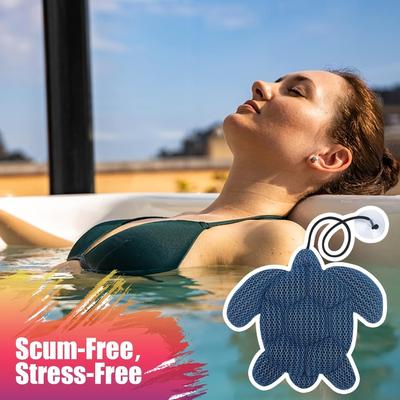 Turtle Shape Tub Scum Absorber Versatile Reusable and Washable Hot Tub Sponge Reusable Cleaner Supplies for Spa Bath Water