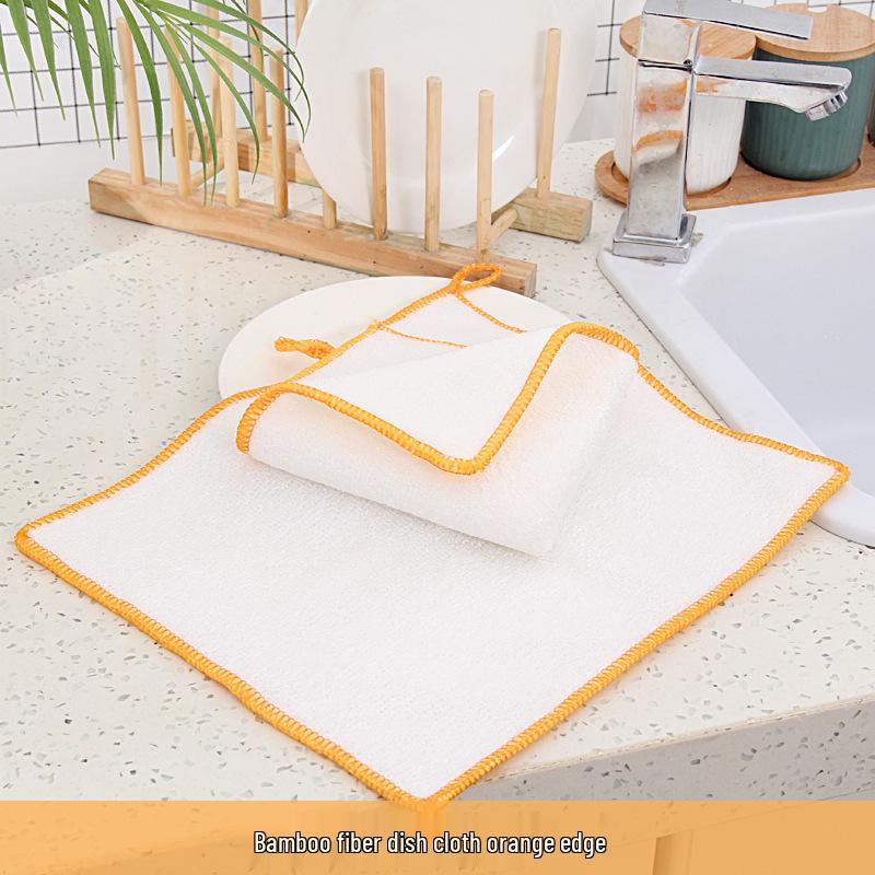 Bamboo Fiber Non-stick Kitchen Dishcloth - Oil Removal & Absorbent