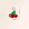 1pcs Red Cherry Phone Dust Plug Accessories Decoration Hanging Pendant for IPhone Samsung Xiaomi Type-C Charging Port