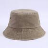 Solid Color Bucket Hat Wide Edge Sun Hat Vintage Fisherman Hat  Beach Activities