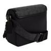 Coach Sullivan 20 Logo Print Magnetic Closure Coated Canvas And Leather Shoulder Crossbody Bag Small Men bags Black CZ396-QBMI5