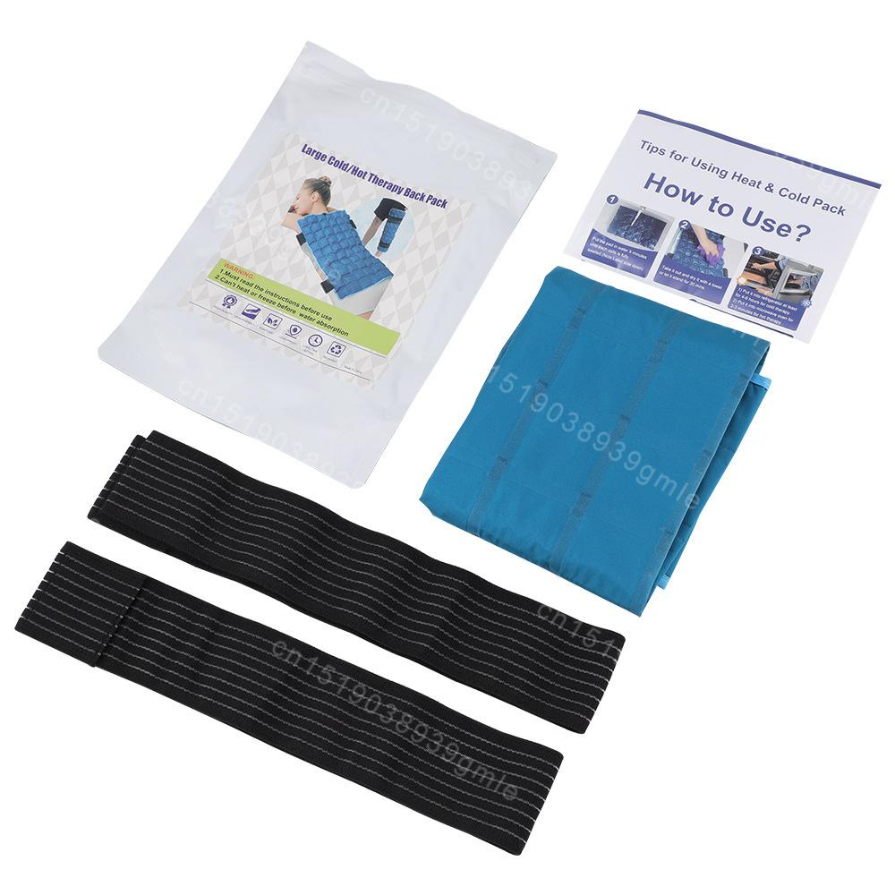Large Ice Pack for Muscle Relax Reusable Hot Cold Gel Pack Cooling Cushion Knee Leg Back Neck Shoulder Ice Pack Wrap Massage Pad