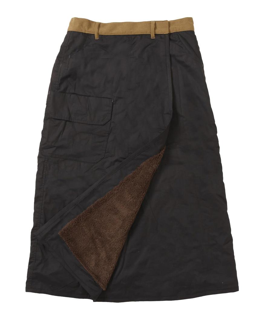 Cliff Mayer HINOKO Wickelrock Schwarz 2-Wege Fleecegefüttert, Damen, Medium,