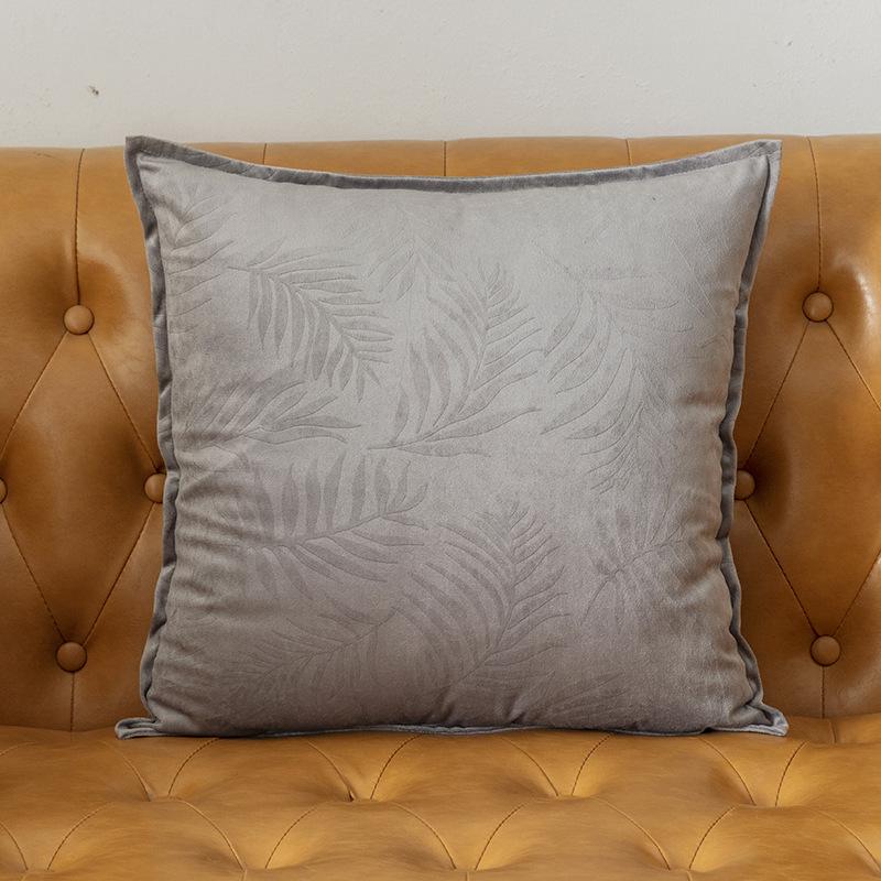 Scandinavian Ins Style Solid Modern Simple Cushion Carved Edge Floral Living Room Bedroom Sofa Spring Autumn Tender Comfortable