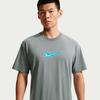 Nike T Shirts Men's Gray Crew Neck Moderate