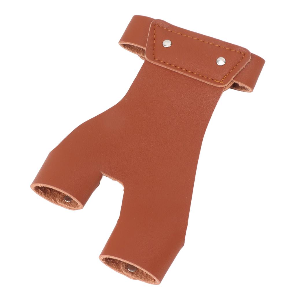 Archery Hand Guard Protector Artificial Leather Comfortable   2 Finger Archery Protective Glove for Archers