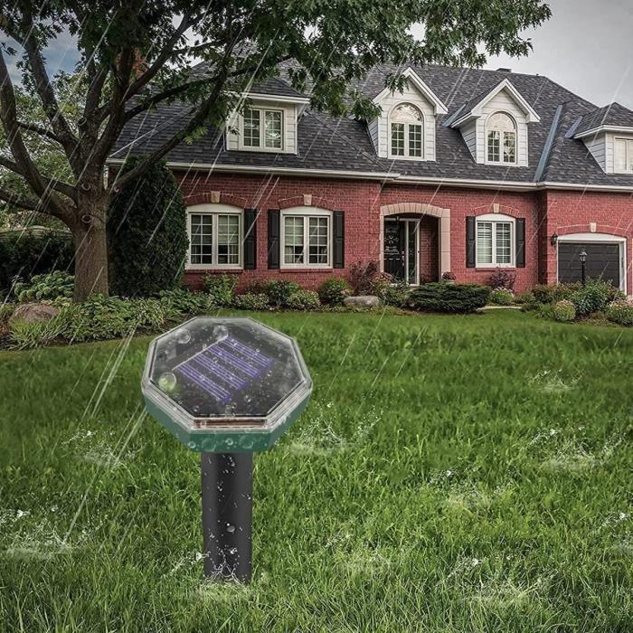 Répulsif Taupe Solaire,Lot de 4 Répulsif Taupe Ultrason,Répulsif pour Anti Taupe,Répulsifs à ultrasons pour Anti Gopher,Répulsi A11