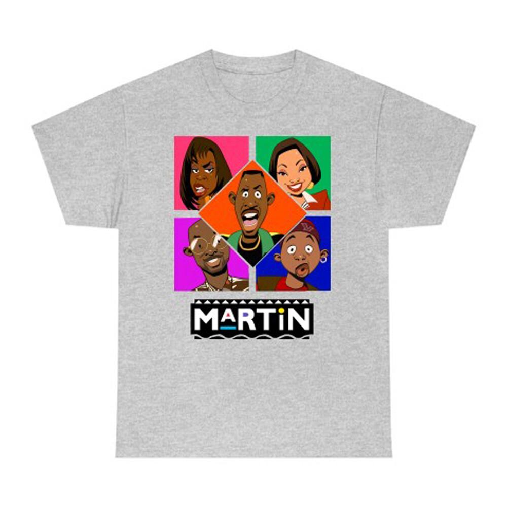 Martin TV Show Cartoon Men s Gray T-Shirt Size S-5XL XXL