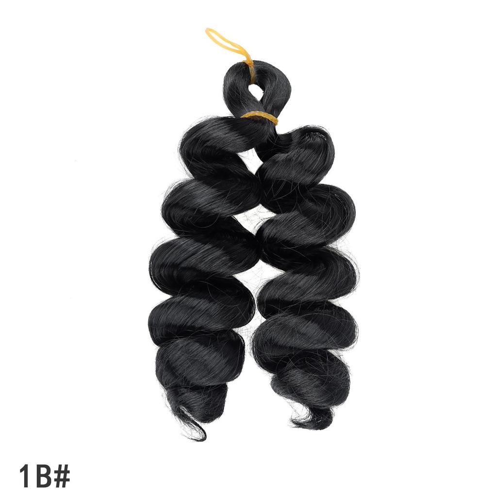 Short French Curly Crochet Hair Loose Wave Synthetic Braiding Hair Extensions for Black Women