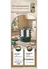 Multi-Function Electric Hot Pot with Timer - Three-Layer Steamer & Cooker, Large Capacity, Automatic Power-Off.