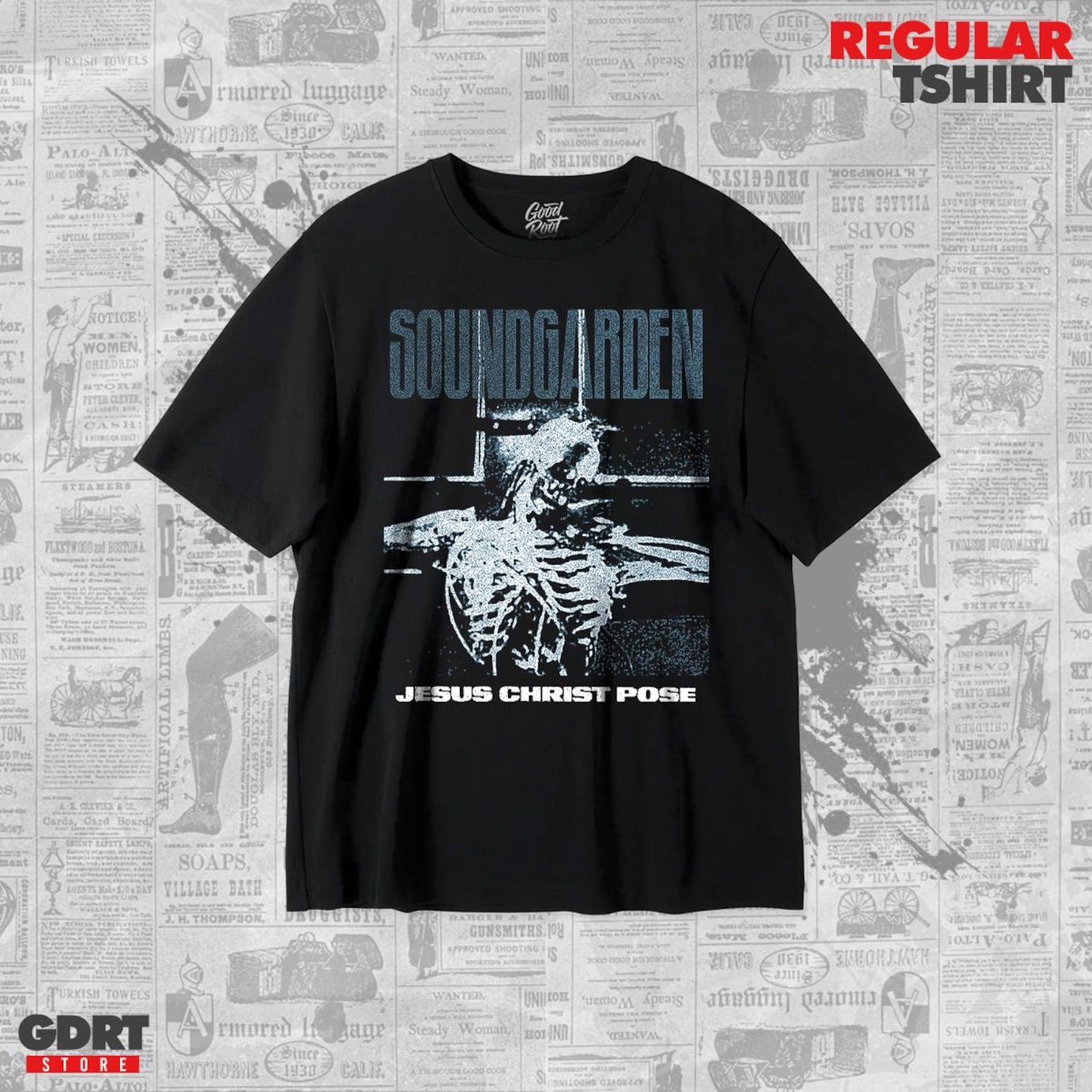 Soundgarden - Jesus Christ Pose T shirt - Unisex Heavy Shirt XL