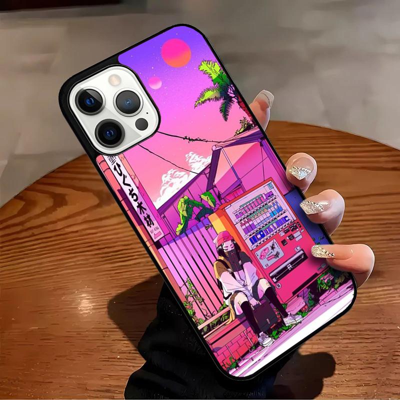 

Japanese Style Anime Phone Case For iPhone 17 Air 16 15 14 13 12 11 Pro Max Max Plus Bumper Case Cover iPhone 11pro max