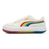 Puma Wildleder Mayu Prism Classic Low-Top Sneaker Damen Sneaker Off-White Regenbogen 387240-03
