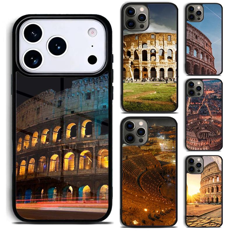Colosseum Rome Italy Phone Case For iPhone 17 16 15 14 13 12 11 Pro Max Plus 17Air Soft Silicone Cover