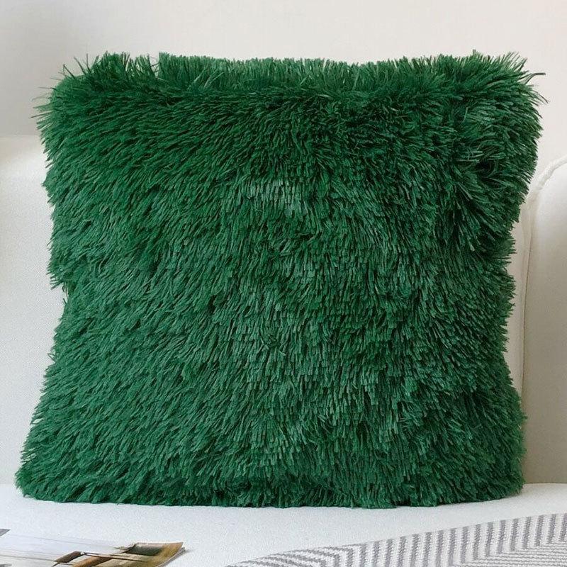 Nordic Plush Pillow Cover Modern Simple Crystal Plush Soft Comfortable Solid Color Cushion Cover Cushion Cover