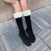 Thick-soled Snow Boots for Women, New Style Cotton Shoes, Anti-slip Over-knee Boots, High Boots