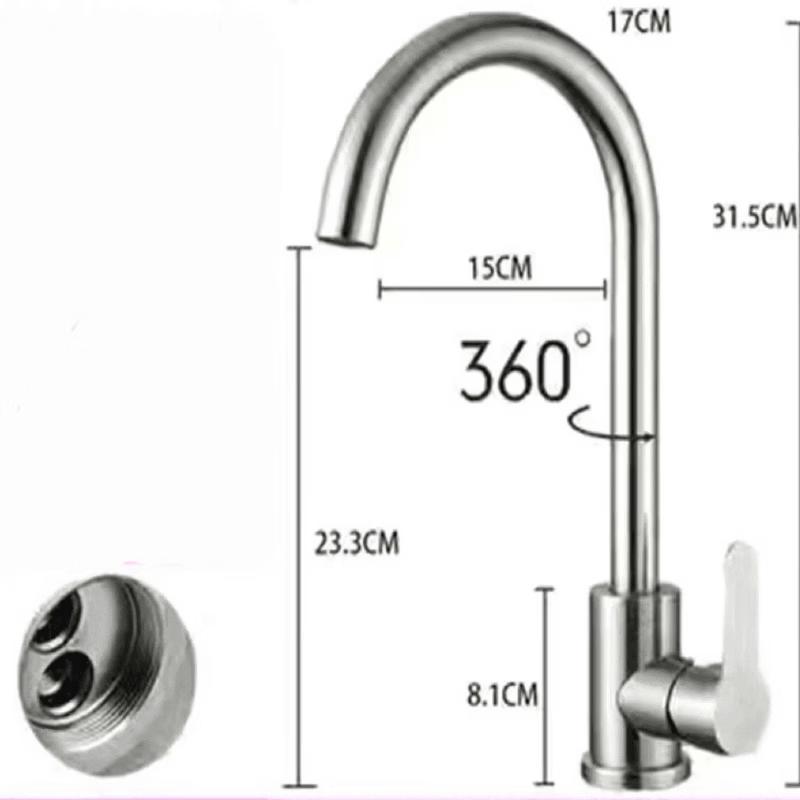 TLXT Kitchen Rotating Wall-Mounted Faucet
