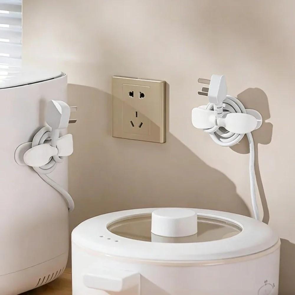 Wall Mount Cord Cable Organizer Silicone Cable Clips Practical Plug Organizer Mobile Charger