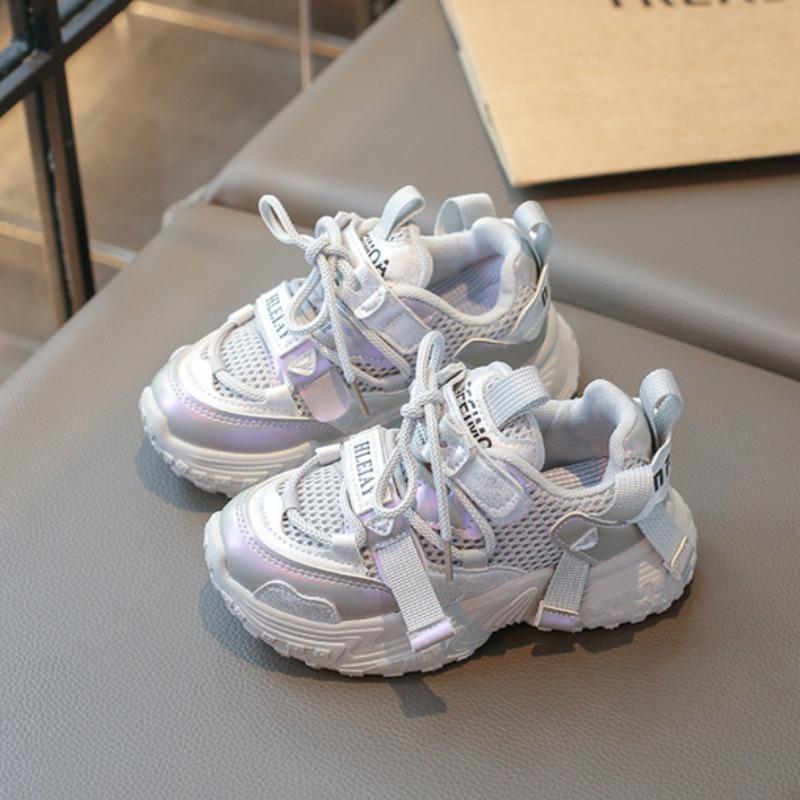 Sneakers Spring and Autumn New Girls' Children's Fashion Versatile Soft Sole Casual Shoes Boys' Campus Running Shoes