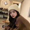 Updated Letter R Embroidery Beanie Hats for Women Girl Autumn Winter Elastic Knitted Skullies Leisure Outdoor Use Ear Warmer Pullover Hat