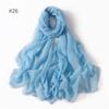 58 Colors Women Candy Color Voile Scarf Plain Solid Pashmina Female Warm Cotton Viscose Scarves Blanket Shawls And Wraps Bufanda
