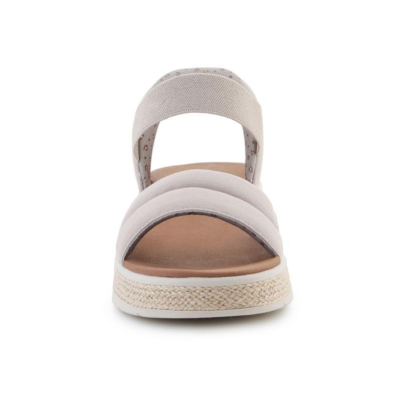 Sandals Skechers Taupe Vegan Leather Beach Comfort Version