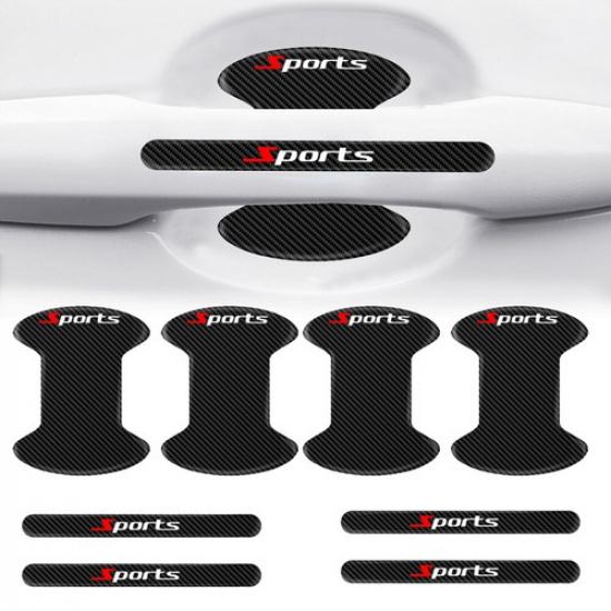 8pcs Car Door Handle Bowl Sticker Anti-scratch Film Protector Accessories 2Color