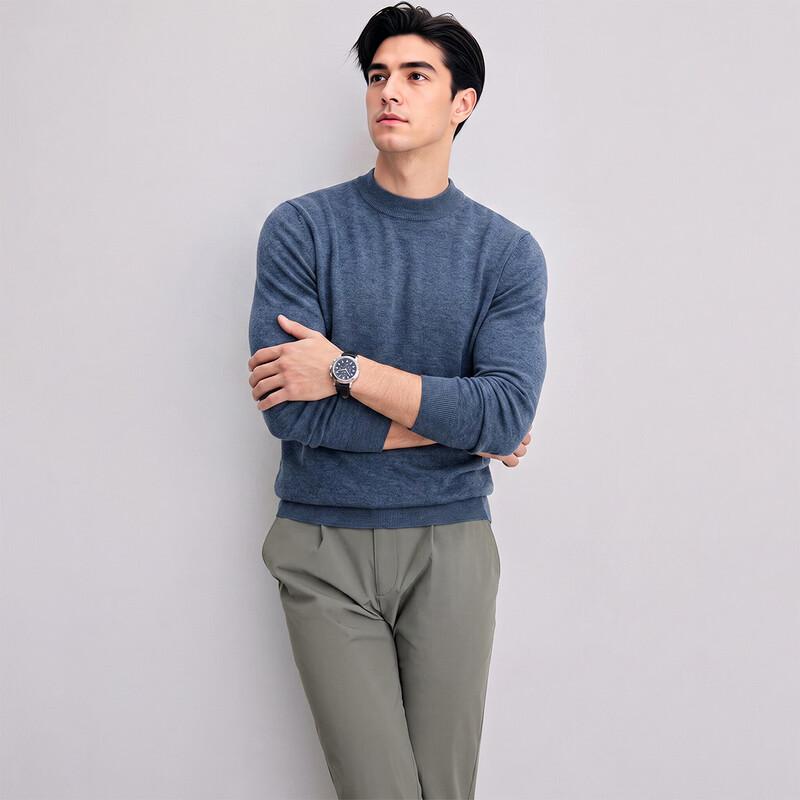 CARLI Men's Lamb Wool Blend Casual Knit Sweater