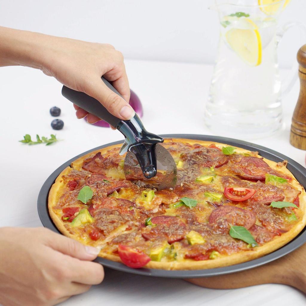12 Zoll große, antihaftbeschichtete, runde Pizzapfanne und Backform