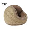 Adjustable Fuzzy Earmuffs Winter Ear Muffs for Women Men, Foldable with Thickened Cozy Protectors Plush Lining, Soft Knit Thermal Warmers Outdoor