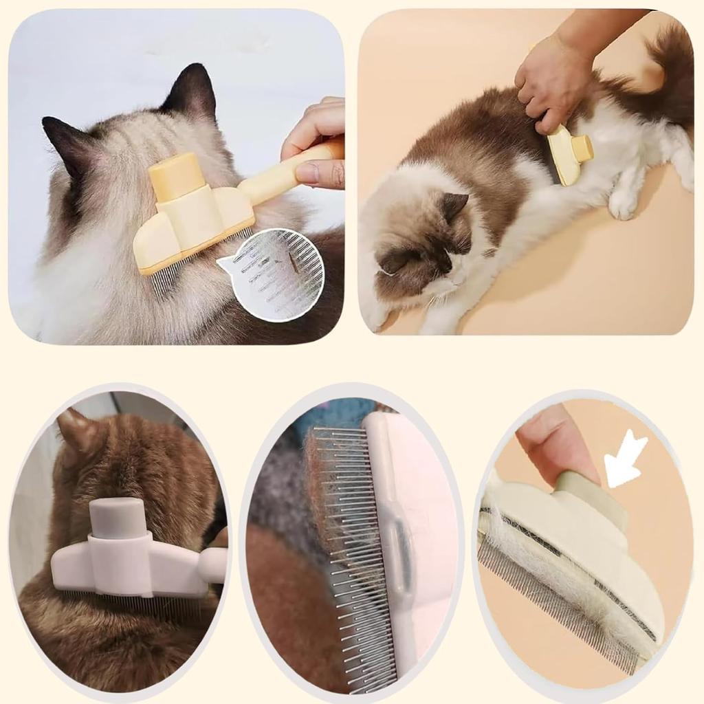 Dog Hair Remover Brush Cat Dog Hair Grooming and Care Comb for Long Hair Pet Removes Hairs Cleaning Bath Brush Dog Supplies