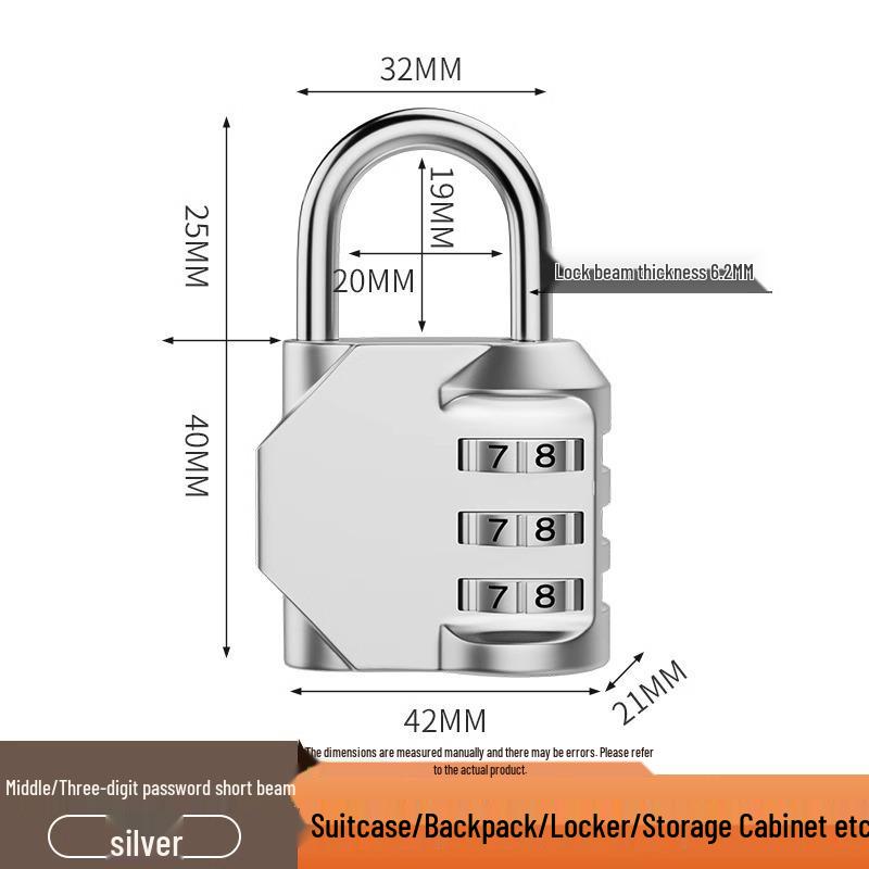 Waterproof Combination Padlock for Home, Outdoor, Suitcase, and Dormitory Lockers