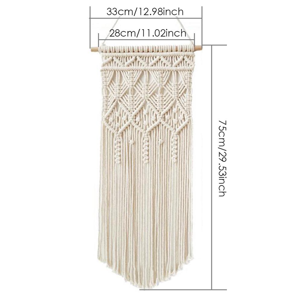 Cm Nordic Bohemian Handwoven Cotton Rope Tassel Tapestry Wall Decoration Macrame Wall Hanging Three Styles