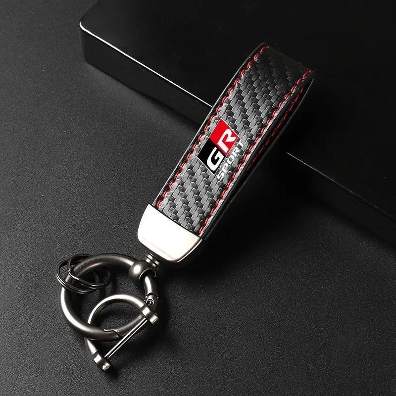 

Car Keychain Horseshoe Buckle Jewelry for Toyota GR GAZOO RACING Toyota Yaris Hilux Corolla Prius Car KeyChain Accessories