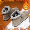 Fashion Cotton Cloth Platform Cotton Shoes Men's Outdoor Warm Velvet Snow Boots Youth Trend Foot Casual Shoes