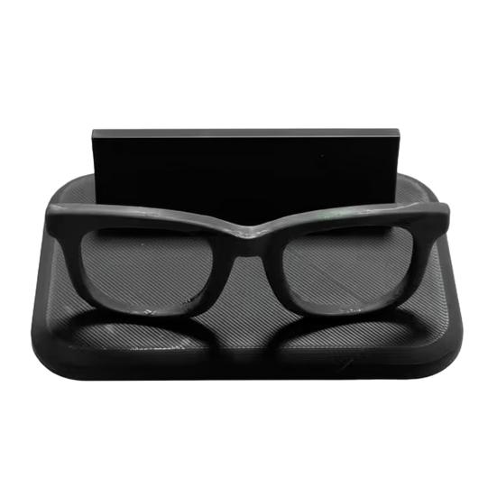 3D Printed Eyeglass Shape Holder Desk Business Card Card