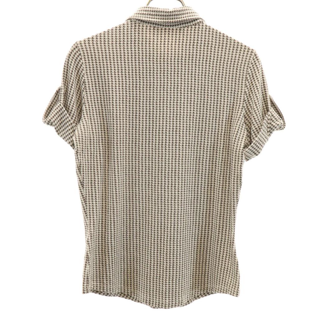 Max Mara Made In Italy Overall Handle Short Sleeve Polo Shirt Women Used
