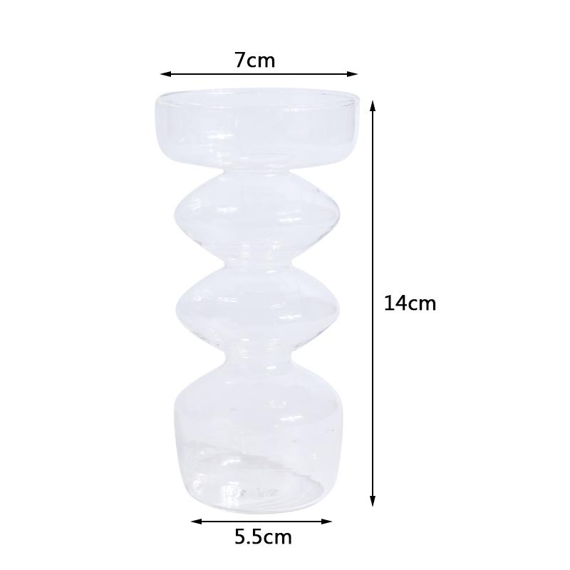Ins Crystal Ball Bubble Glass Vase Flower Arrangement Hydroponics Ball Glass Art Flower Ware Home Decor Tabletop Glass Vase